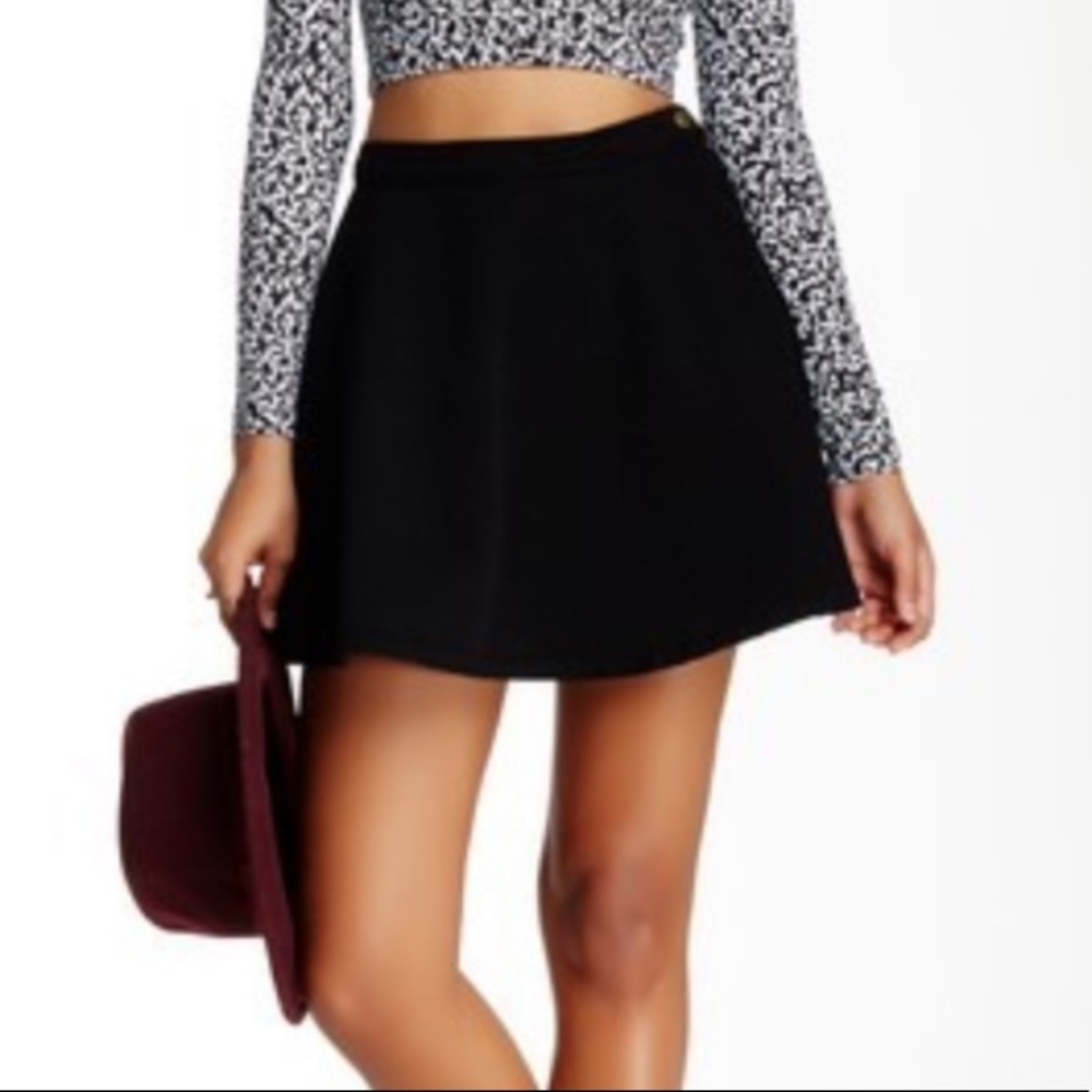 American Apparel circle denim skirt